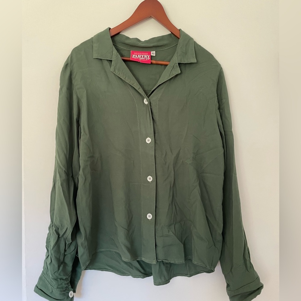 Big Bud Press button up long sleeve Pantry shirt, XS